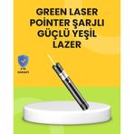 Uzun Mesafe Görünürlüklü Yeşil Lazer Pointer Şarjlı Çok Renkli 57058136