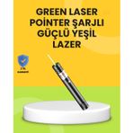 Uzun Mesafe Görünürlüklü Yeşil Lazer Pointer Şarjlı FRTKGT25DYMUCZZZHS237LAZER-6