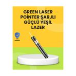 Uzun Mesafe Görünürlüklü Yeşil Lazer Pointer Şarjlı UCZZZHS237LAZER-3