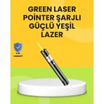 Uzun Mesafe Görünürlüklü Yeşil Pointer Şarjlı