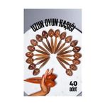 Uzun Oyun Kaşığı Halk Oyunu Kaşığı - Kına Kaşığı Uzun Saplı Zeybek Oyun Kaşığı 40 Adet - Çok Renkli