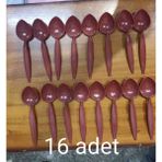 Uzun Oyun Kaşığı Tahta Görünümlü Plastik 16 Adet Fiyatıdır
