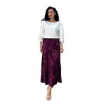 Uzun Payet Etek (Bordo, L-XL)
