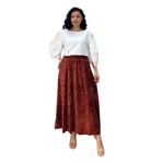 Uzun Payet Etek (Kiremit, L-XL)
