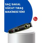 Uzun Pil Ömürlü Led Göstergeli Erkek Bakım Seti 5-İn-1 Saç Sakal Tıraş Makinesi Mir25333426