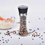 Uzun Plastik Öğütücü Öğütücü Paslanmaz Çelik Tuz ve Karabiber Değirmeni Manuel Gıda Bitkisel Öğütücüler Baharat Kavanoz Kapları Mutfak Aletleri Baharat Şişeleri Cam (Yurt Dışından) - Pepper Shakers - Renkli