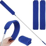 Uzun Saplı Geri Çekilebilir Boşluk Toz Temizleme Fırçası (30 ila 100 inç), 3 Mikrofiber Toz Alma Bezi ile Temizleme Aletleri, Buzdolabı Altında Temizlik için Uzatılabilir Silgi Kanepe Yatak Mobilya