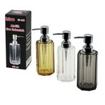 UZUN SEKİZGEN ŞEFFAF - RENKLİ AKRİLİK - MİKA KRİSTAL SIVI SABUNLUK 200ML (5264)