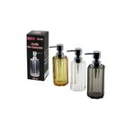 UZUN SEKİZGEN ŞEFFAF - RENKLİ AKRİLİK - MİKA KRİSTAL SIVI SABUNLUK 200ML (5324)