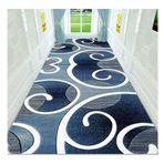 Uzun şerit halı ev otel koridor halısı, yumuşak kaymaz aşınmaya dayanıklı anti-kirlenme ayak paspası (100x800cm)