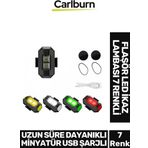 Uzun Süre Dayanıklı Minyatür USB Şarjlı Bisiklet Motorsiklet Drone Flaşör LED Ikaz Lambası 7 Renkli