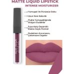 Uzun Süre Kalıcı Kadifemsi Kuruma Yapmayan Mat Likit Ruj - Matte Liquid Lipstick 519 Dark Plum - 519 Dark Plum Mat Bitişli Likit Ruj - 8 Saate Kadar Kalıcı Etki - Matte Liquid Lipstick