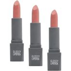 Uzun Süre Kalıcı Yoğun Renk Veren Nemlendirici Parlak Ruj - Glossy Lipstick 301 Bright Pink (3 Paketi)