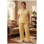 Uzunlar Tekstil %100 Bambu Kumaş Anne Beden Kısa Kol Yazlık Pijama Takımı Memnuniyet Garantili