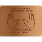 Uzunoğlu Bakır Statik Elektrik Bakır Topraklama Levhası Çft El Yatay 200X250X1MM