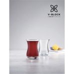 V Block 6'lı Aida Çay Bardağı 160 Cc, Şık ve Dayanıklı Tasarım - Seçenek 1