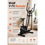V-Fit By Voit Runmate Manyetik Eliptik Bisiklet | Sessiz Çalışan, Elden Nabız Ölçerli - Seleli