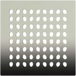 V-Flow Kare 5607287 Yalıtımlı Duş Kanalı, Alttan Çıkışlı, 15x15 cm, DK 200 Kapak, Mat Krom