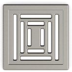 V-Flow Kare 5608285 Duş Kanalı, Alttan Çıkışlı, 15X15 Cm, Dk 800 Kapak, Mat Krom