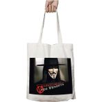 V For Vendetta Maske Film Iki Tarafı Kalıcı Baskılı Yıkanabilir Çanta