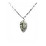 V For Vendetta Maskesi Figürlü Unisex Kolye – Özgürlüğün Ve Direnişin Sembolü