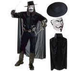 V For Vendetta Maskesi Şapka Pelerin Seti 24242421119
