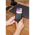 V LEATHER ATELİER Premium Otomatik Mekanizmalı Deri Cüzdan RFID Korumalı Özel Kutulu Gönderim Siyah