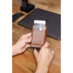 V LEATHER ATELİER Premium Otomatik Mekanizmalı Deri Cüzdan RFID Korumalı Özel Kutulu Gönderim Taba