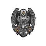 V Motor Kartal Sticker 13cm
