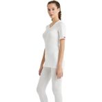 V Yaka Kısa Kol Unisex Beyaz Termal İçlik C3T6N2O1 - XS