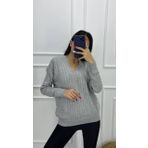 V YAKA ÖRME KAZAK