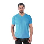 V Yaka Tişört, Açık Mavi (113e240) T-shirt, Tshirt, Kısa Kollu