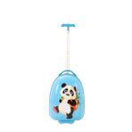V308 Abs Çocuk Valiz-Mavi-Panda Baskı