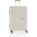 V374 Su Y.üretim Pp Valiz 75 cm + 65 cm - Beyaz - Gold