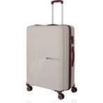 V374 Su Y.üretim Pp Valiz 75 cm + 65 cm - Beyaz - Mürdüm