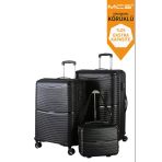 V379 Aura Y.üretim Pp Valiz 65 Cm + 75 Cm + Makyaj Set