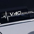 V40 Yan Cam Sticker Oto Kapı Çıkartma Tuning oto 20 cm x 7 cm yazı 547
