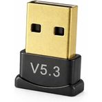 V5.3 Usb Mini Bluetooth Adaptör Dongle Bluetooth Olmayan Pc'ler İçin PC Dizüstü Masaüstü Için Mini Kablosuz Adaptör
