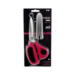 V5210 Kılıflı Pembe Plastik Saplı Kumaş Kesim Makası 21 cm