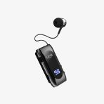 V80 Makaralı Titreşimli Göstergeli Bluetooth Silikonlu Kulaklık