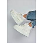 V973019109 Beyaz Kalın Tabanlı Kadın Spor Ayakkabı Sneakers