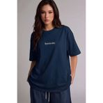 VACHT Kadın Oversize Salaş Tişört Spectacular Lacivert