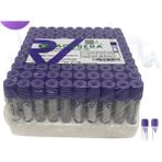 Vacusera Mor Kapak 9 ml K2E/K2EDTA Kan Alma Tüpü 16X100 MM(100 Adet)