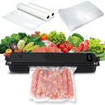 Vacuum Sealer Ev Tipi Vakum Ve Mühürleme Makinesi +10 Adet + 5 Metre Rulo Vakum Poşeti