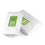 VacYaYa 100 torba 15 x 25 cm (50) ve 20 x 30 cm (50) vakumlu torba, gıda için, BPA içermeyen Sous Vide vakumlu torba, vakumlu torba, vakumlama ve folyo kaynak cihazları için uygundur