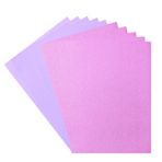 Vaessen Creative 800208-009 Florence Cardstock (216 g/m²) ve parlak kağıt (250 g/m²), lavanta, DIN A4, 10 adet, koleksiyon defteri, kart yapımı, delme ve diğer kağıt el işleri için, lila