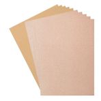Vaessen Creative Florence Cardstock (216 g/m²) ve parlak kağıt (250 g/m²), bej, DIN A4, 10 adet, koleksiyon defteri, kart yapımı, delme ve diğer kağıt el işleri için