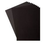 Vaessen Creative Florence Cardstock (216 g/m²) ve parlak kağıt (250 g/m²), siyah, DIN A4, 10 adet, koleksiyon defteri, kart yapımı, delme ve diğer kağıt el işleri için