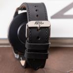 Vagave Hakiki Deri Kordon 20MM 22MM 24MM Siyah Fossil Diesel Lacoste Casio Armani Tissot Nacar Klasik Saat Kordonu Deri Kayış - 22 mm