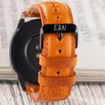 Vagave Hakiki Deri Saat Kordonu 20mm 22mm 24mm Polo Fossil Diesel Lacoste Casio Armani Tissot Nacar Klasik Saat Kordonu Deri Kayış Taba - 24 mm